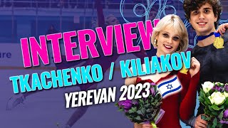 Junior Ice Dance Winner Interview | Tkachenko / Kiliakov (ISR) | Yerevan 2023 | #JGPFigure