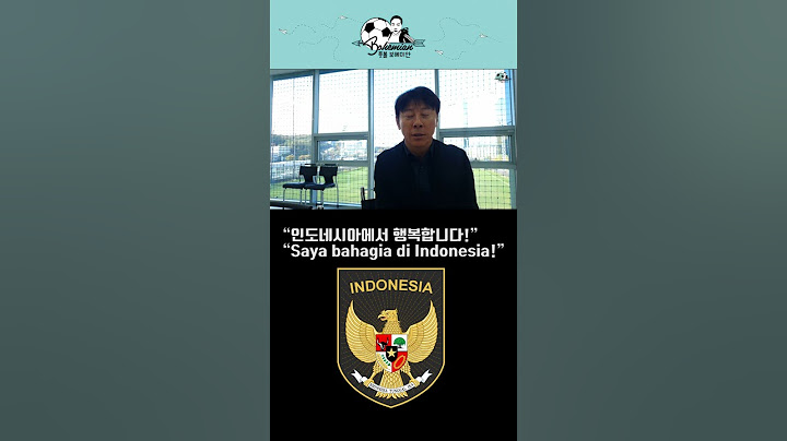 인도네시아에서 히딩크처럼, 신태용 감독의 만족│Sutradara Shin Tae-yong menikmati hidup bahagia di Indonesia #shorts