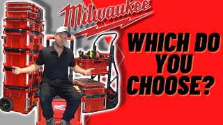 MILWAUKEE packout wheel cart vs roller box COMPARISON and setup. Must watch before buying!