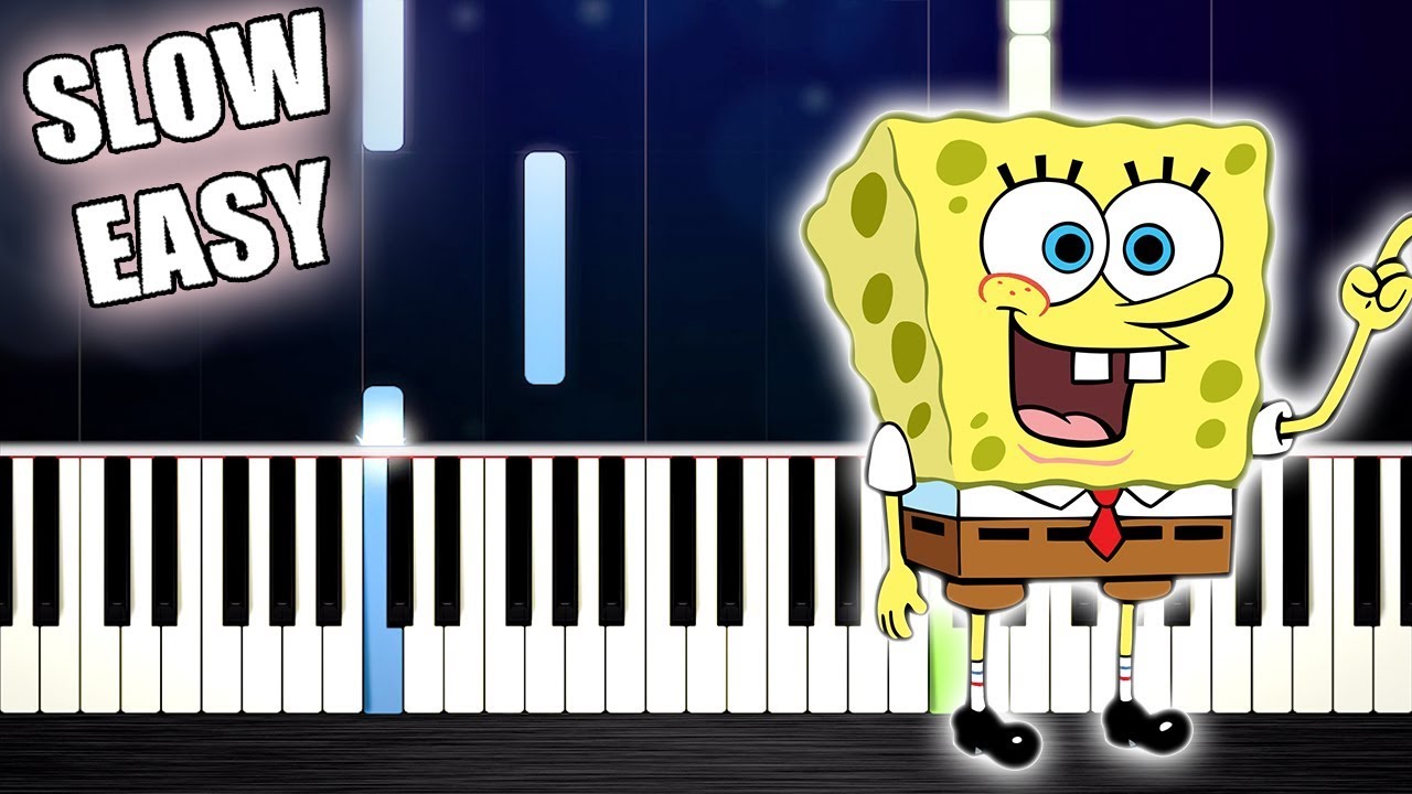 Spongebob theme. Spongebob Theme Song. Спанч Боб Ноты для фортепиано. Spongebob Piano. Bootleg Spongebob.