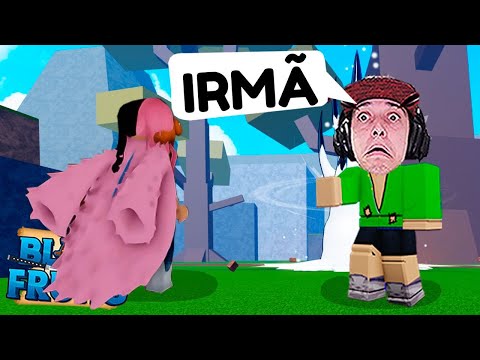 MY SISTER PLAYING BLOX FRUITS! ( LOOK WHAT SHE DID! )