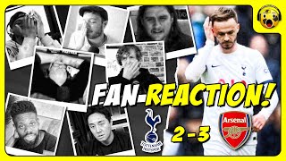Spurs Fans GUTTED Reactions to Tottenham 2-3 Arsenal | PREMIER LEAGUE