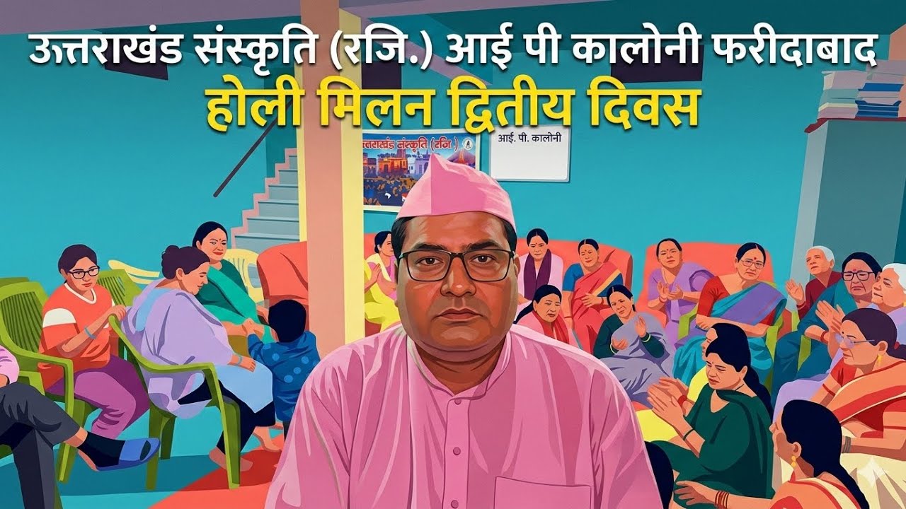 उत्तराखंड संस्कृति (रजि.) आई पी कालोनी फरीदाबाद *होली मिलन दूसरा दिन *