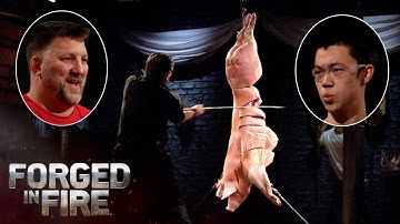 Take COVER! This Ancient Colosseum Weapon Is Calamitous | Forged in Fire (Season 9)