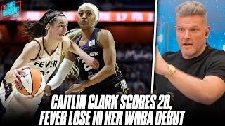 Caitlin Clark Scores 20 In Debut Loss In WNBA With Indiana Fever... | Pat McAfee Reacts