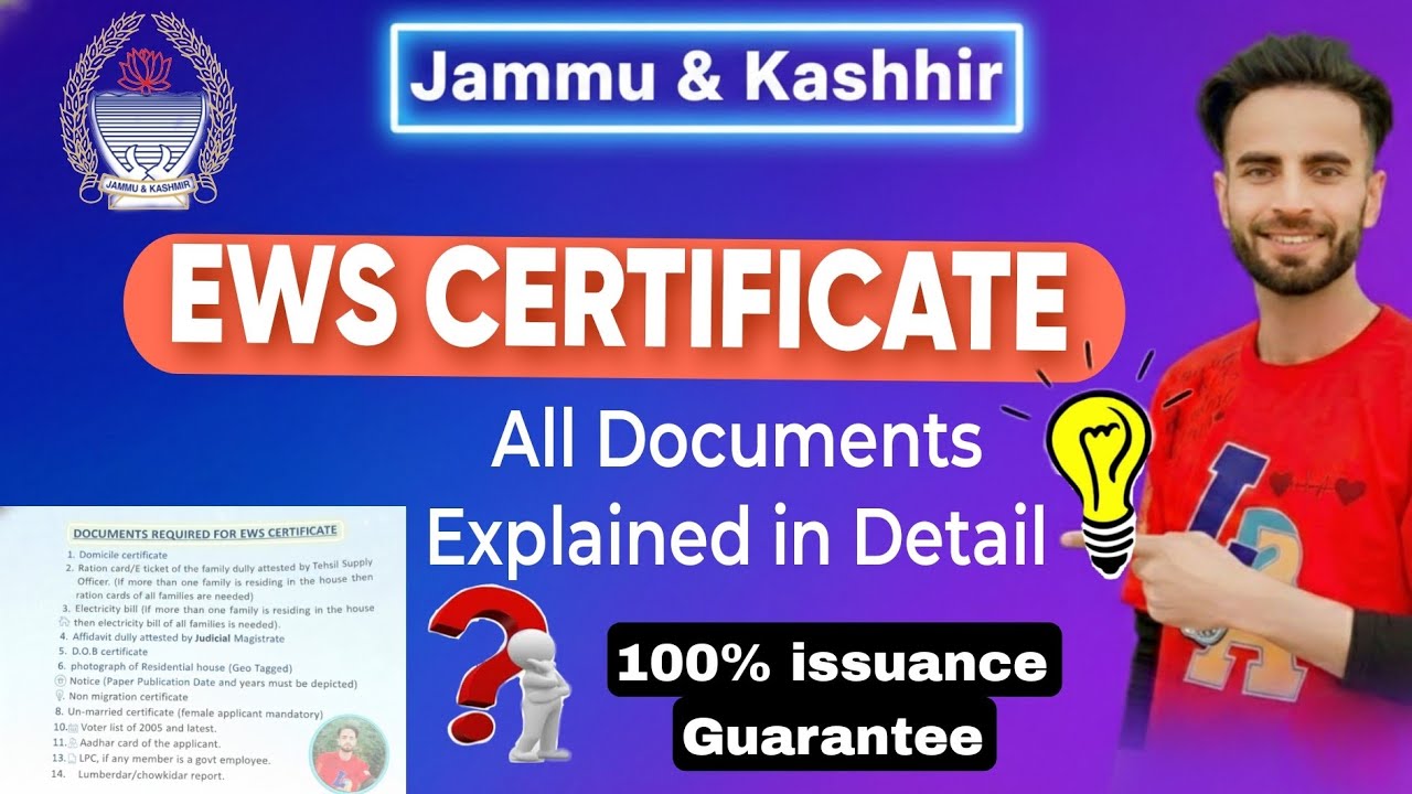 EWS Certificate Documents List 2026 | Attestation Kaha Se Karaye | Complete Guide