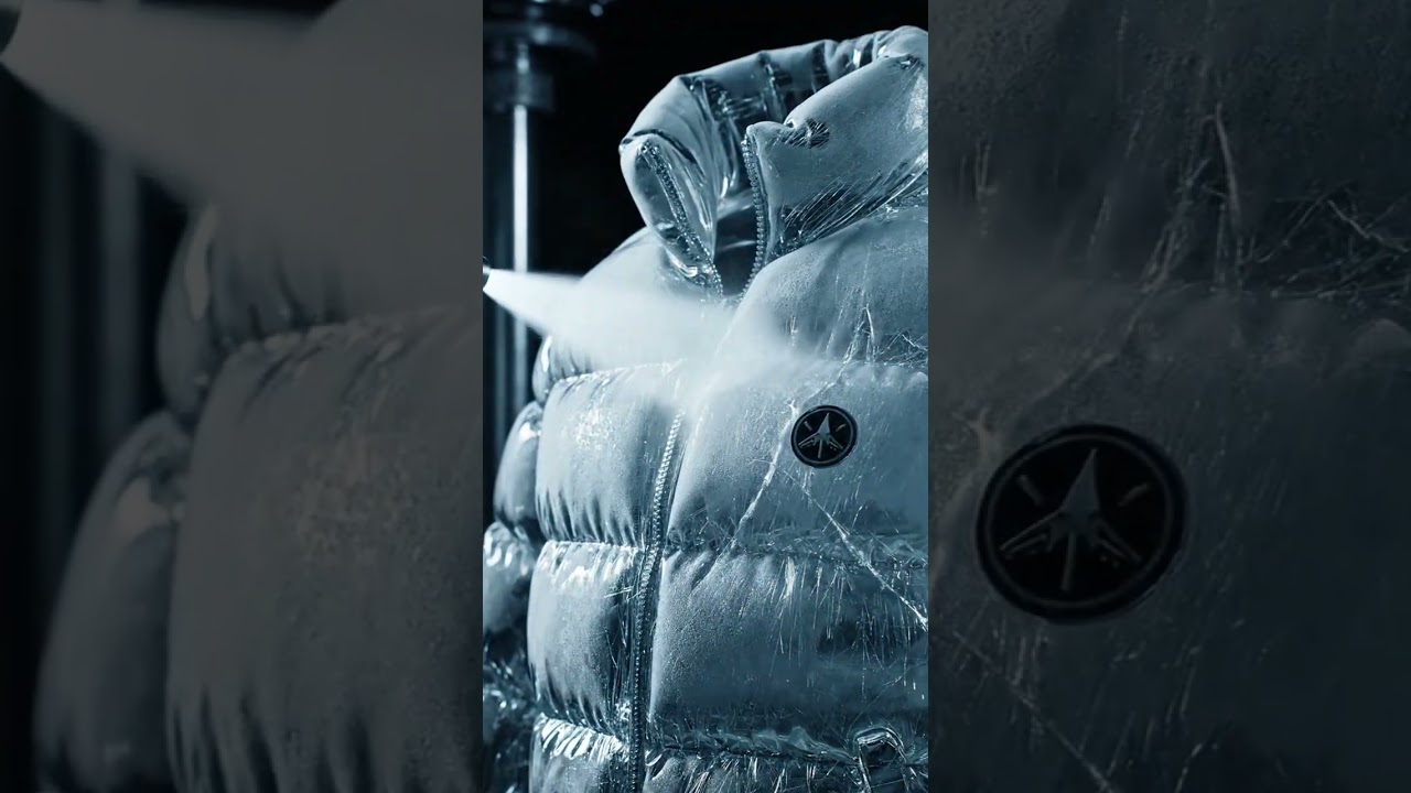 Glass Moncler Down Jacket ASMR | Satisfying Sounds 