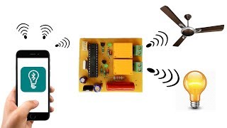 Bluetooth 2-Channel relay control ( Fan and Light ) board  (with Android App)