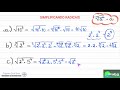 SIMPLIFICAÇÃO DE RADICAIS  -  RADICIAÇÃO  -  Com a prof. Gisele Ramos