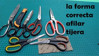 ¡cuidado, no utilices cualquier metodo para afilar tu tijera, aqui te explico cual utilizar