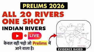 20 Most Important Indian Rivers for UPSC Prelims 2026 | Complete One Shot Mapping Revision