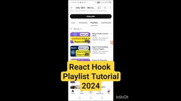 React Hook Playlist 2024 | React JS  #infysky #reactjs #razorpay #laravel #coding