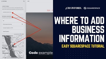 Where to Add Your Business Information on Squarespace