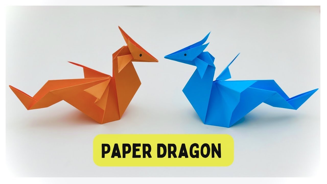 How To Make Easy Paper DRAGON Toy For Kids / Nursery Craft Ideas / Paper  Craft Easy / KIDS crafts 