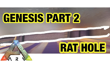 HIDDEN GENESIS PART 2 RAT HOLE , MASSIVE !! ( ARK : SURVIVAL EVOLVED )