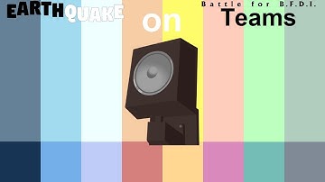 If Earthquake Characters were on BFB Teams