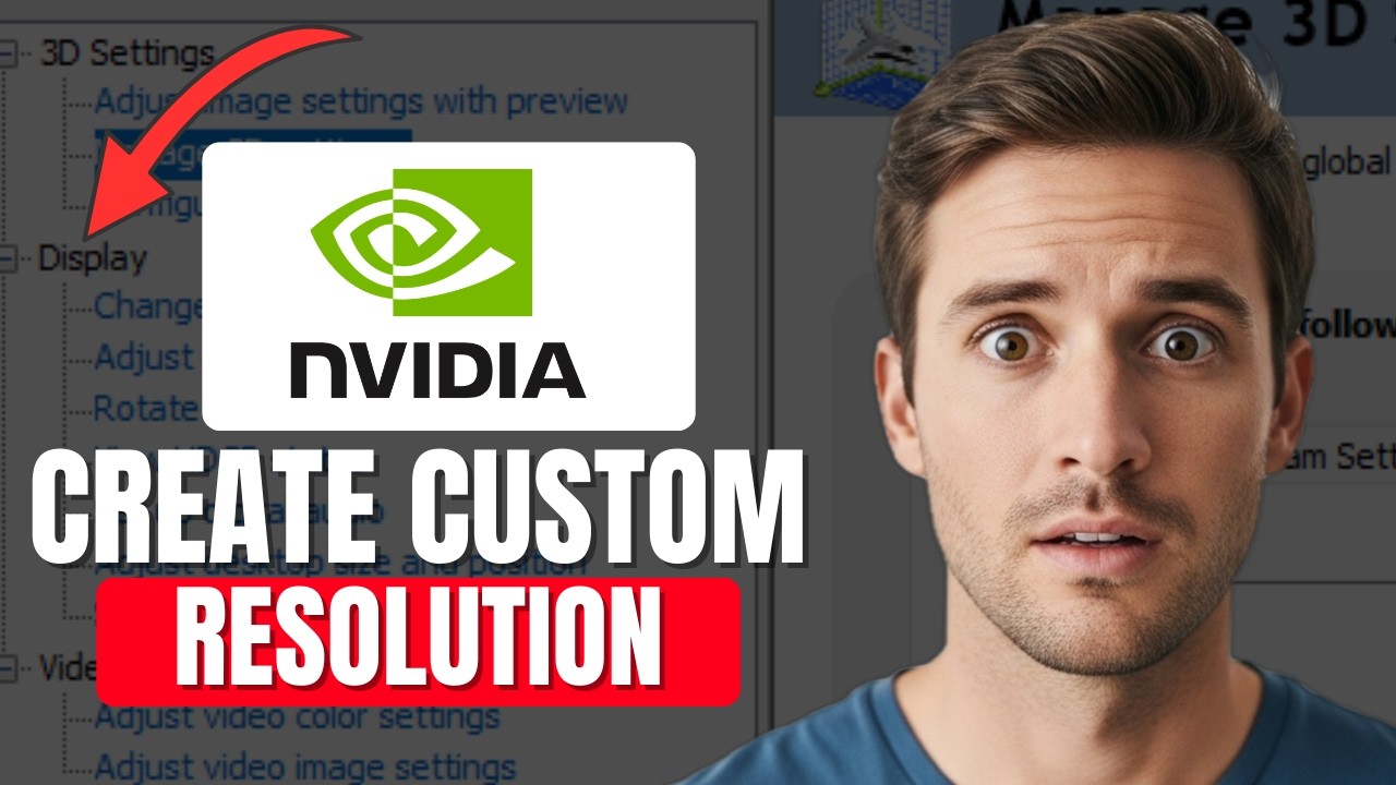 How To Create Custom Resolution in NVIDIA Control Panel - YouTube