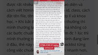 Review khoá học HTML/CSS 21 ngày unitop.vn #laptrinhweb #unitop #shorts #hoclaptrinhonline