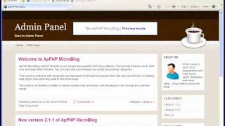 ApPHP MicroBlog General Settings Tutorial
