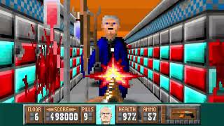 Oldfartenstein 3D - E3M6: Tanzbein Fever (2023) [Wolfenstein 3D Mod] | 4K/60
