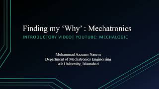Finding my 'Why': Mechatronics