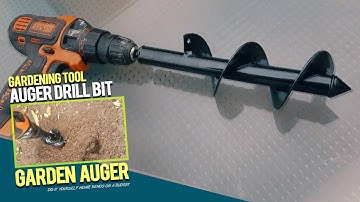 5-in-1 Garden Tool! Garden Auger Drill Bit for Soil & Clay. Attached to Drill Planting Power Planter