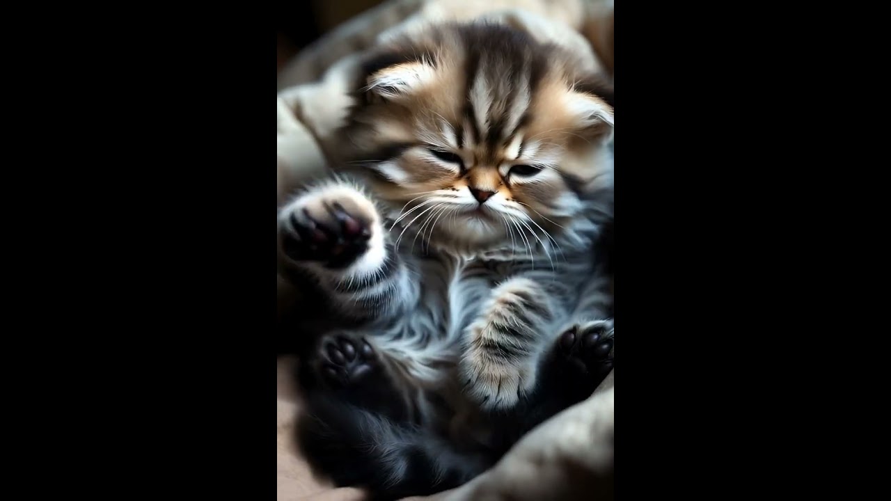 Adorable Kitten sleeping 
