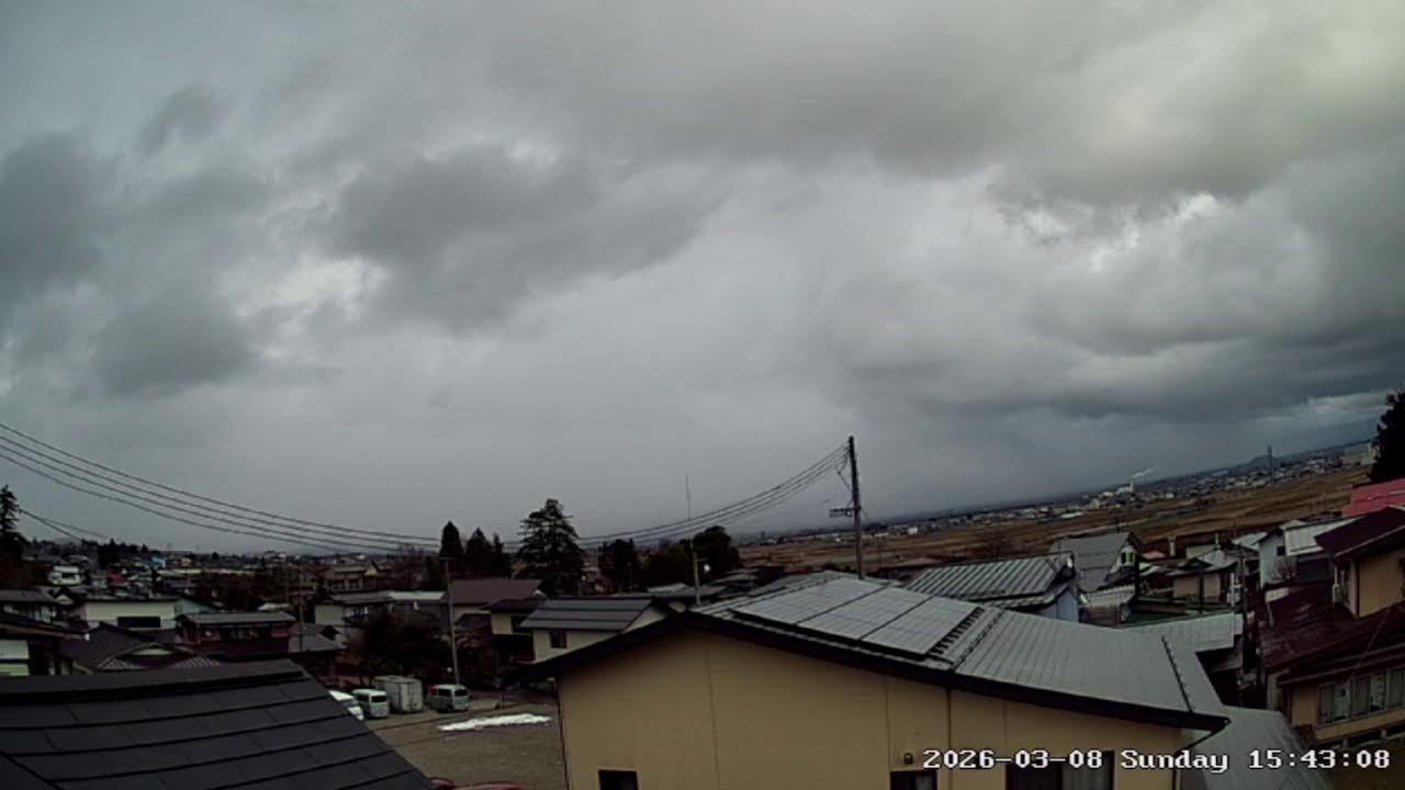 甑岳が見える山形県西村山郡河北町ライブカメラ Yamagata Nishimurayamagun Live camera.world.cam