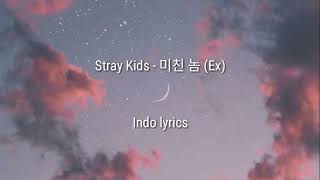 Stray Kids - 미친 놈 (Ex) Indo lyrics