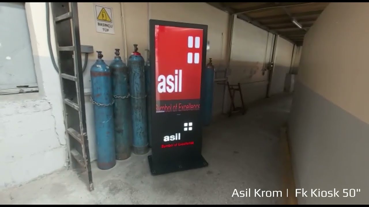Asil Krom | Fk Kiosk 50"  | Kiosk Totem | Signage Totem