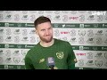 Matt Doherty reacts to Ireland 0-0 Wales.