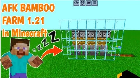 How to make fastest bamboo farm!! #minecraft #mcfleet
