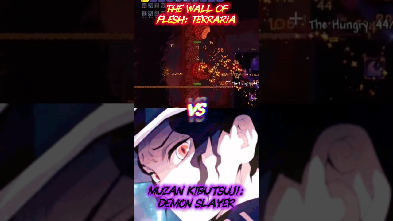 Terraria Wall of Flesh VS Muzan Kibutsuji Edit