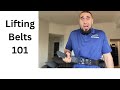 Weight lifting belt for beginners