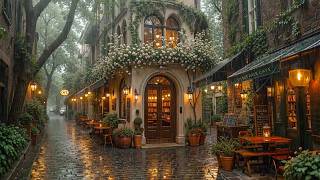 Cozy Vintage Bookstore Café Alley on a Rainy Day☕Smooth Piano Jazz  for Focus, Relax & Quiet Moments screenshot 5