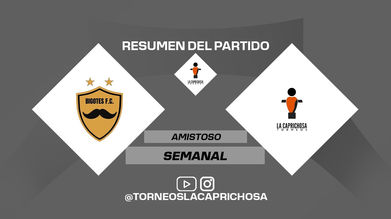 Bigotes Fc - Lugano City |#TorneosLaCaprichosa| #TDV26 Amistoso - Semanal