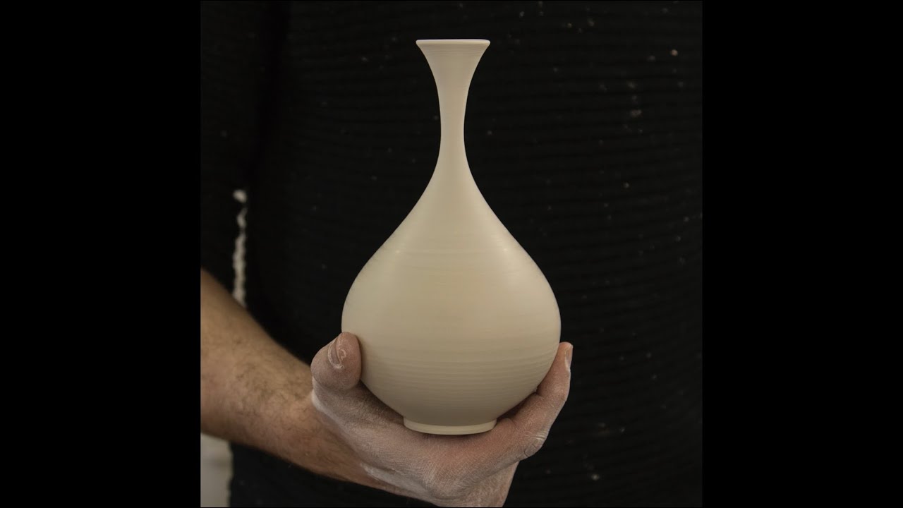 Trimming a Small Vase with Flared Neck Matt Horne Pottery YouTube