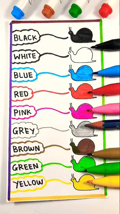 Udah hafal belum warna bahasa inggris ? #shorts #shortvideo #reels #bahasainggris #edukasi