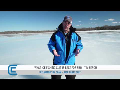 My Favorite Ice Armor by Clam suit - Rise Float Suit with Clam Pro Tim  Ferch 