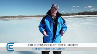 My Favorite Ice Armor by Clam suit - Rise Float Suit with Clam Pro Tim  Ferch 