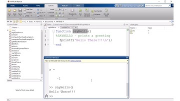 Matlab - Creating Your Own Functions