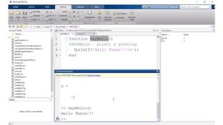 Matlab - Creating Your Own Functions