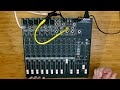 Noinput mixing board thumps