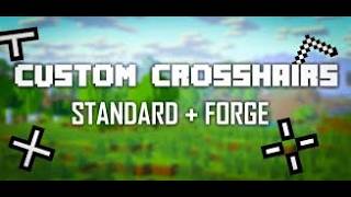 HOW TO DOWNLOAD CUSTOM CROSS HAIR MOD IN MINECRAFT