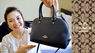 SpreeSuki - Coach Mini Sierra Satchel In Signature Gold / Black