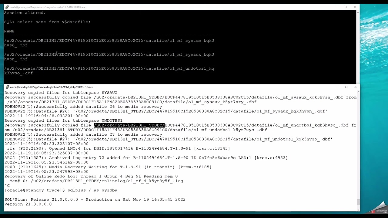 Add and Drop Pluggable Database (PDB) in DataGuard