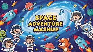 Space Adventure Mashup | Fun Learning &amp; Cosmic Songs for Kids | Animagic Studio