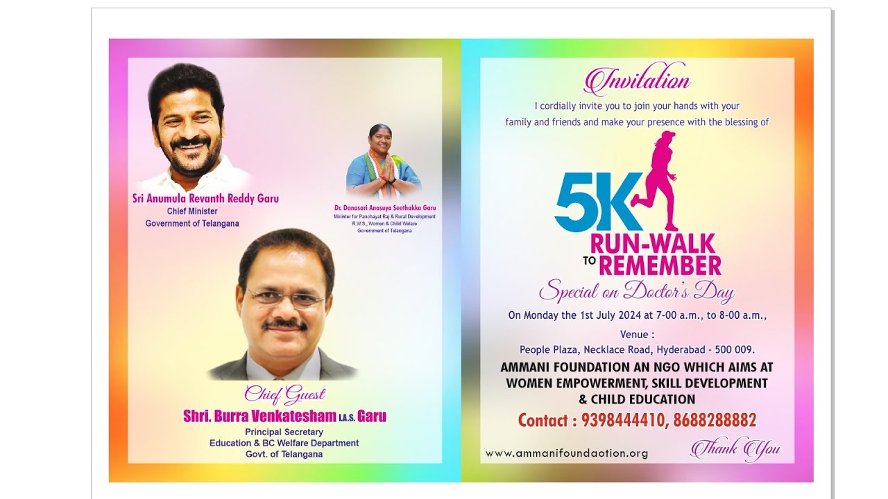 AMMANI FOUNDATION Ll 5k RUN WALK TO REMEMBER II Special On Doctor s Day Ammani foundation ll 5k run walk to remember ii special on doctor s day