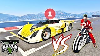 Desafio com CARROS na Mega Rampa de Looping e Corrida com MOTOS - Episódio #30 - GTA V - IR GAMES screenshot 2