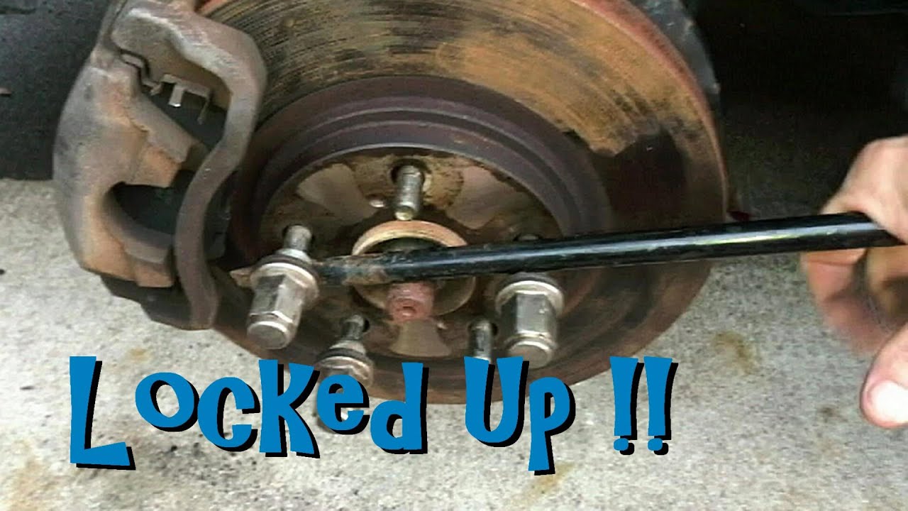 Camry Front Wheel Won't Move Brake Caliper Replacement '02 YouTube